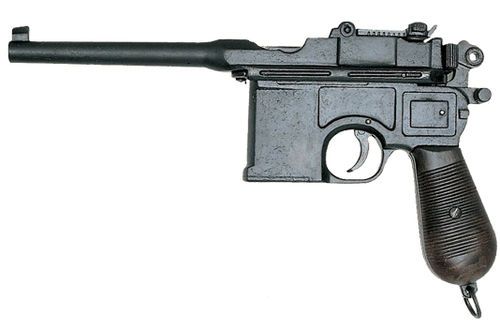 Modell Pistole C96, Nachbau aus Gußmetall