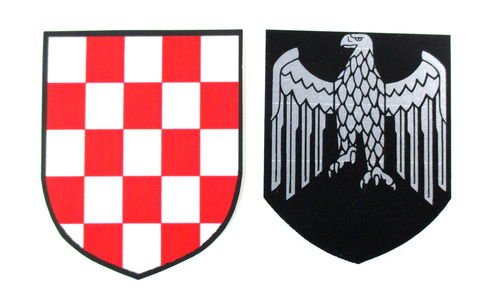 Helmabzeichen Stahlhelm Wehrmacht kroatische Legion