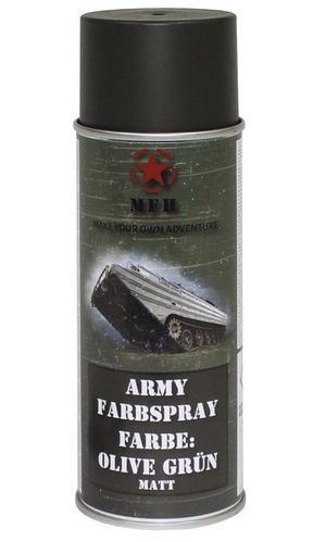 Farbspray, "Army" OLIV GRÜN, matt, 400 ml (14,98/Ltr.)